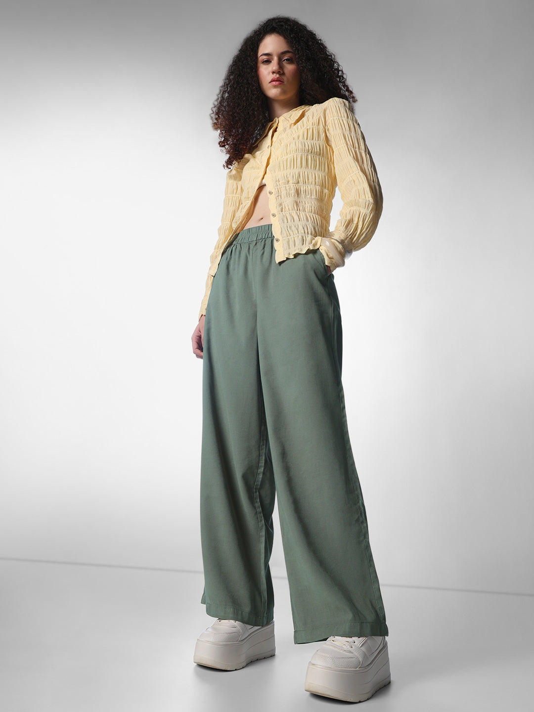 Green Pull Up Pants