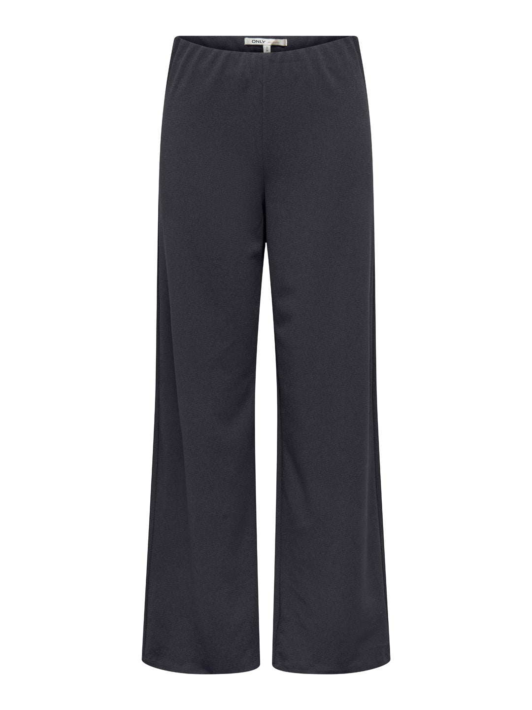 Grey Mid Rise Wide Leg Pants