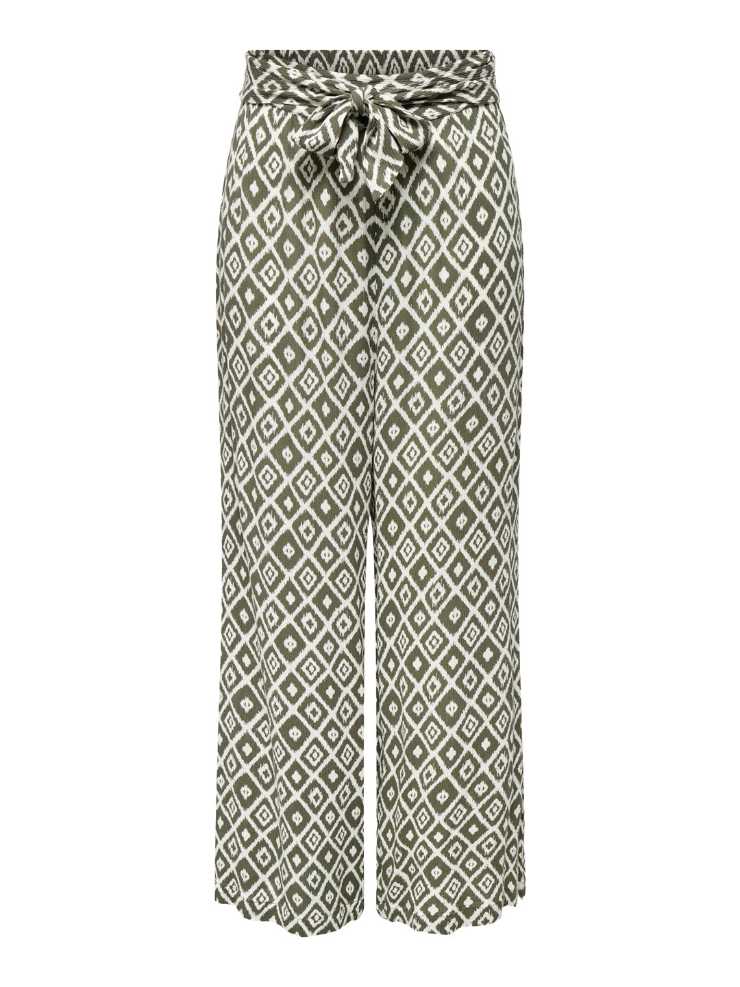 Green Printed Pants