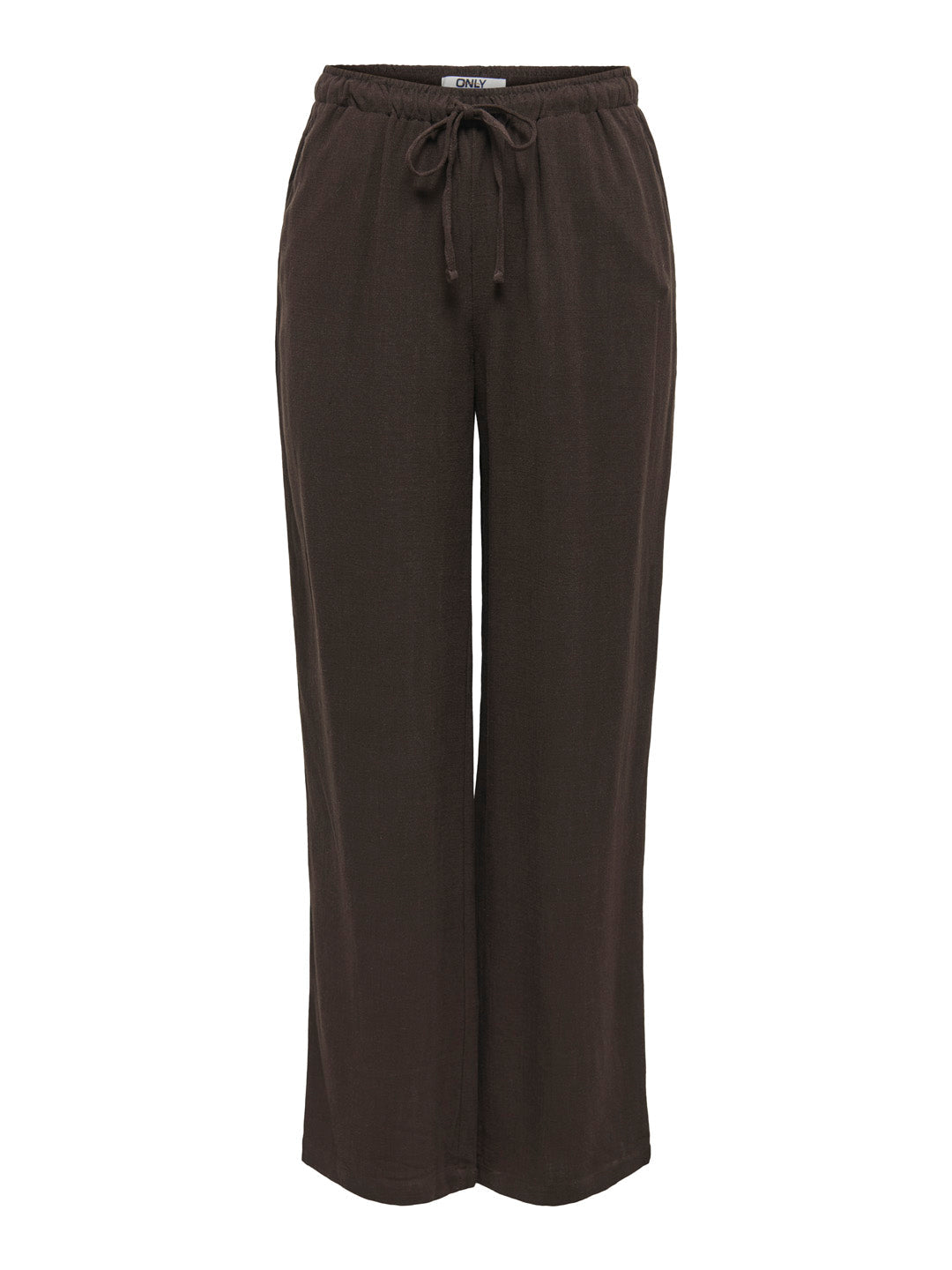 Pull Up Linen Blend Pants