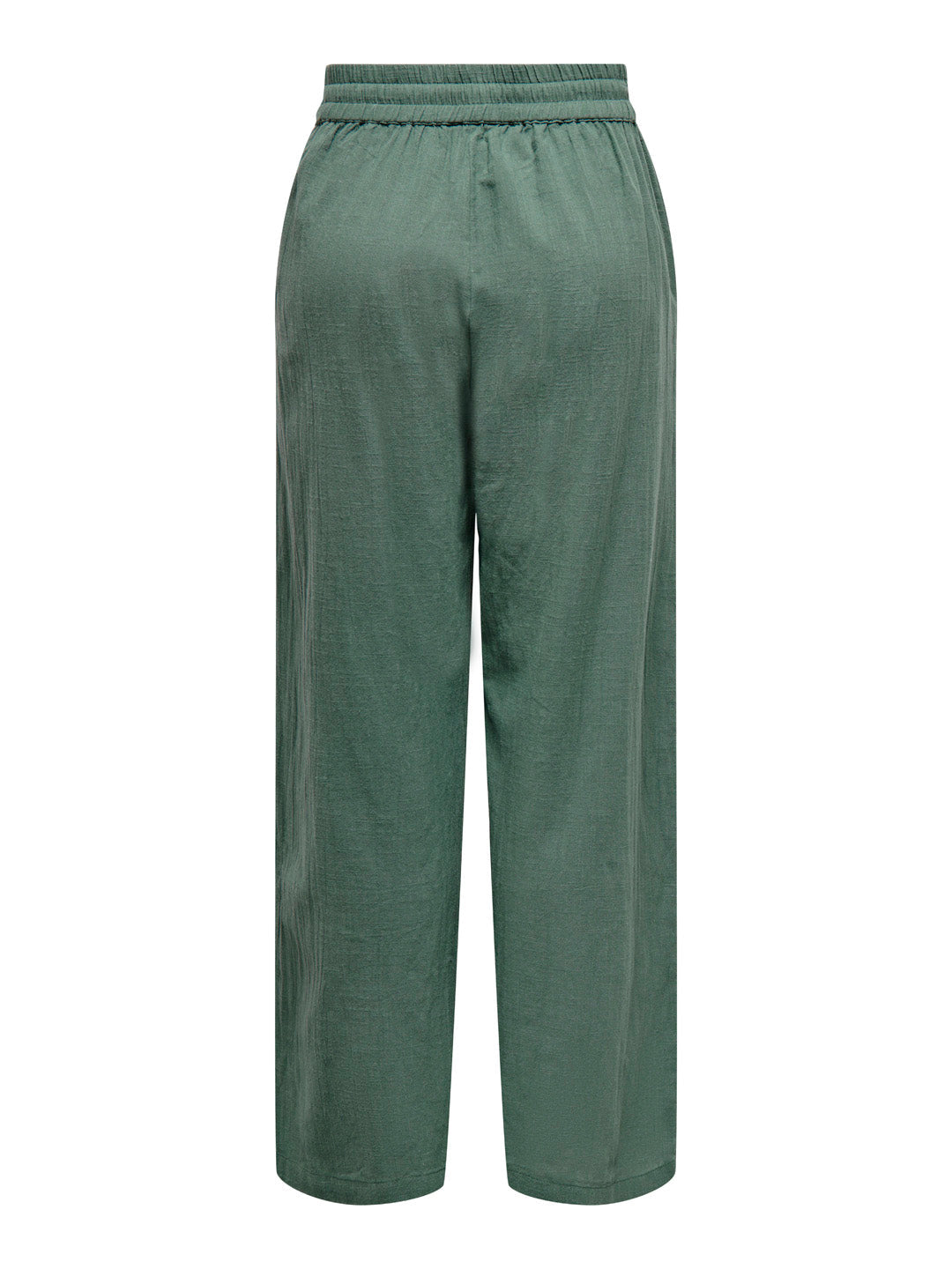 Green Cotton Wide Leg Pants
