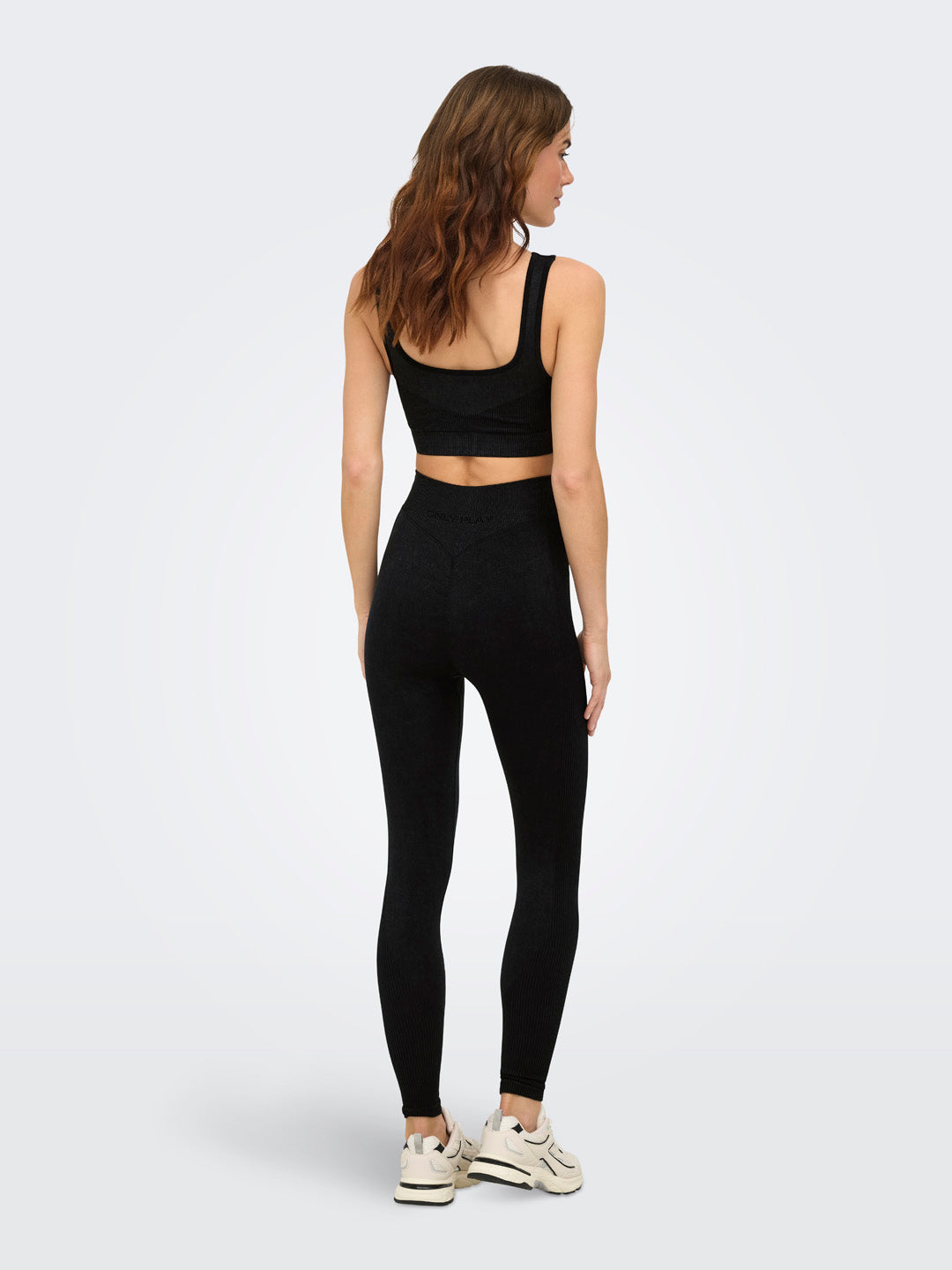 Black Scrunch Seam Tights