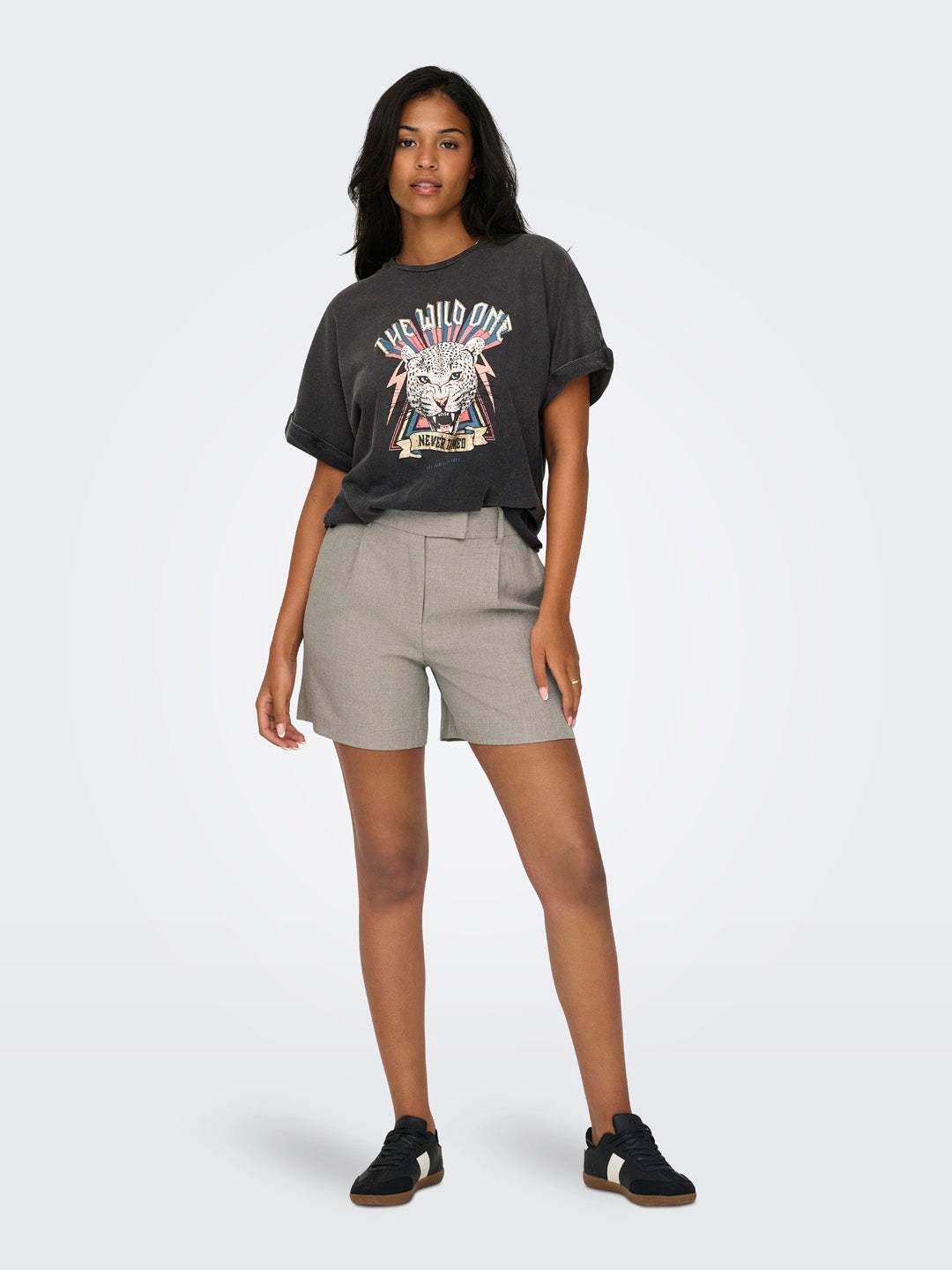 High Rise Tailored Shorts