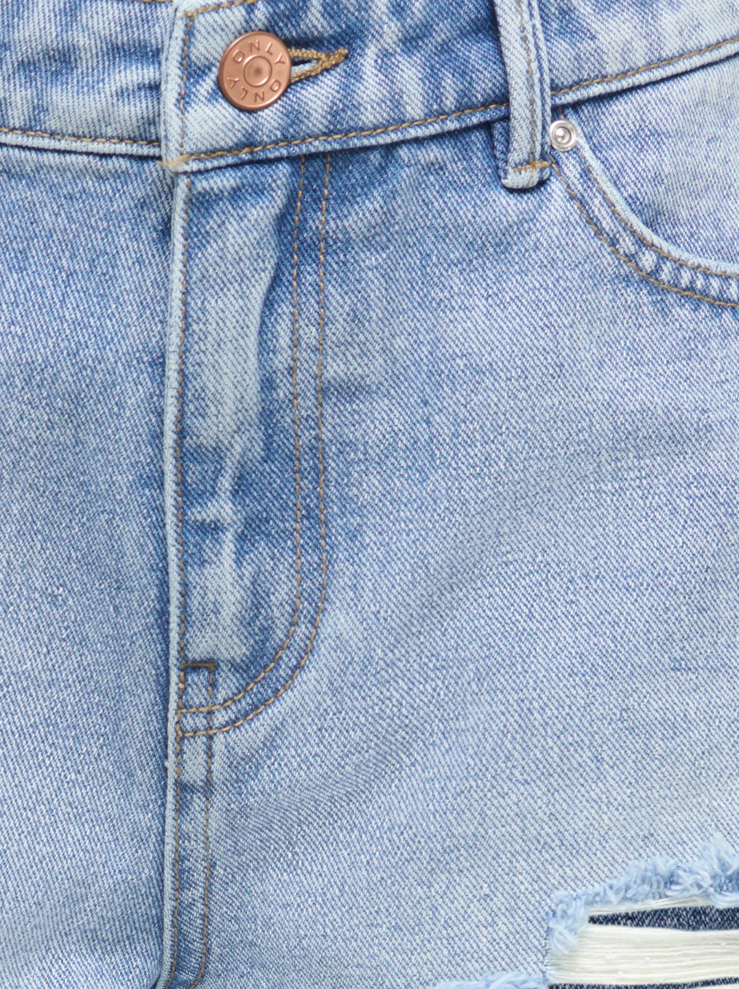 Distressed Denim Shorts