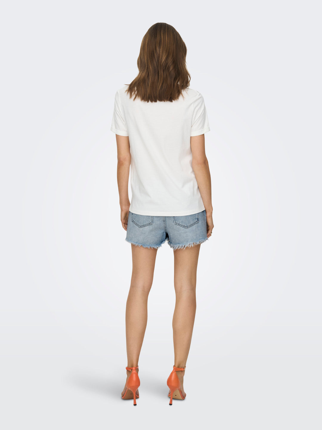 Distressed Denim Shorts