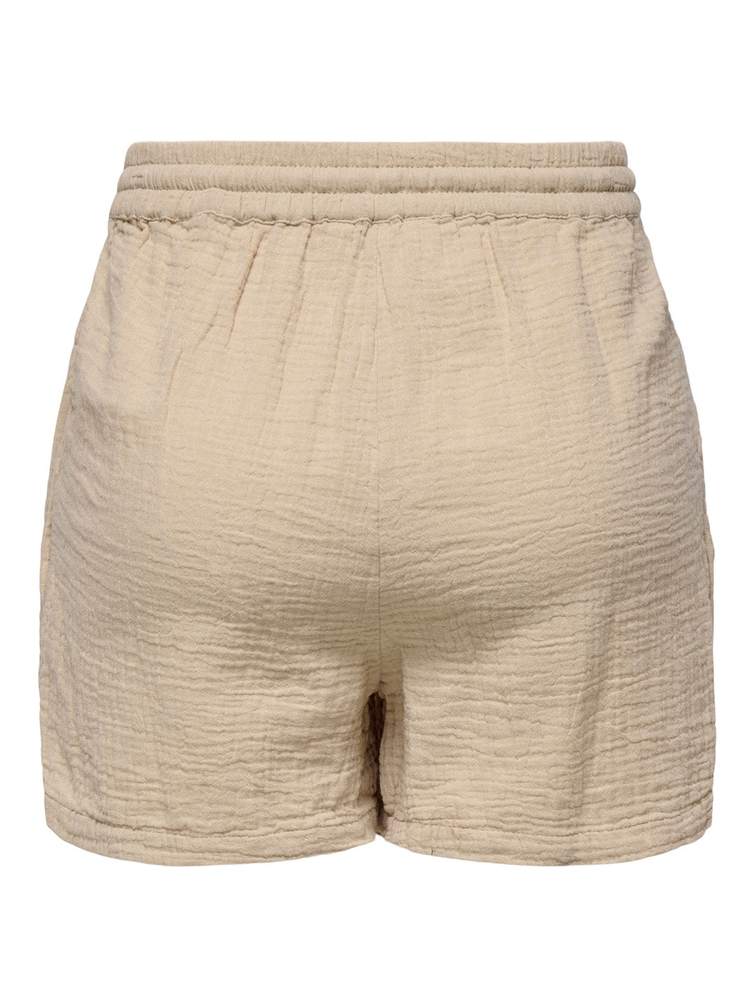 Beige Cotton Shorts