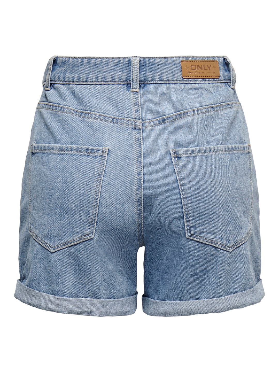 Light Blue High Rise Denim Shorts
