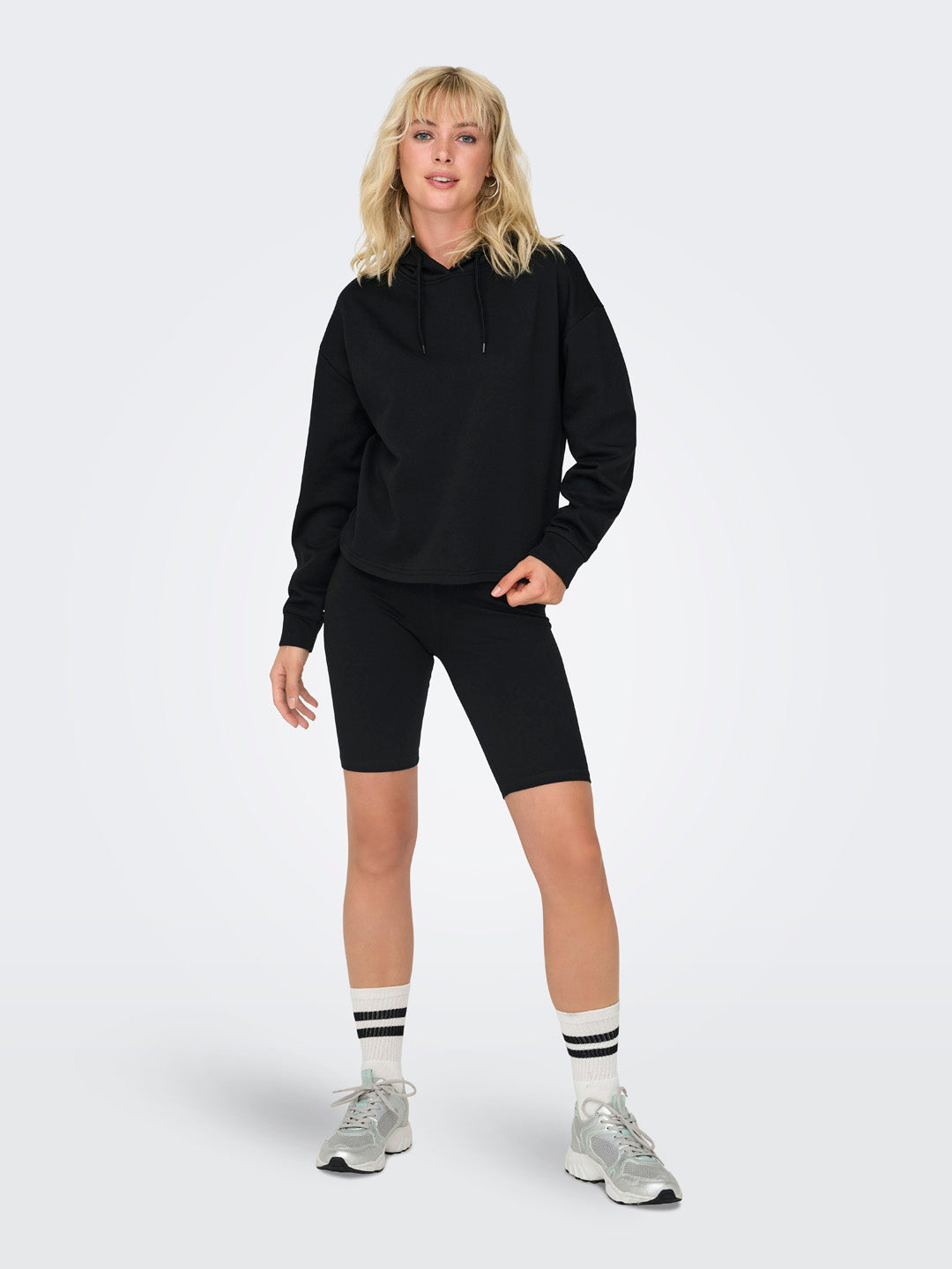 Black High Rise City Shorts