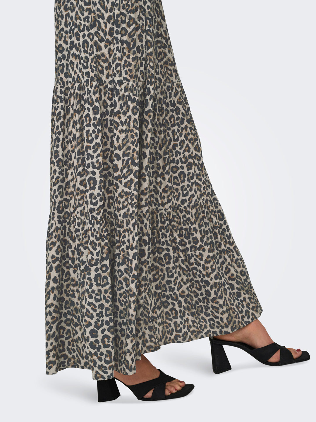 Brown Animal Print Skirt