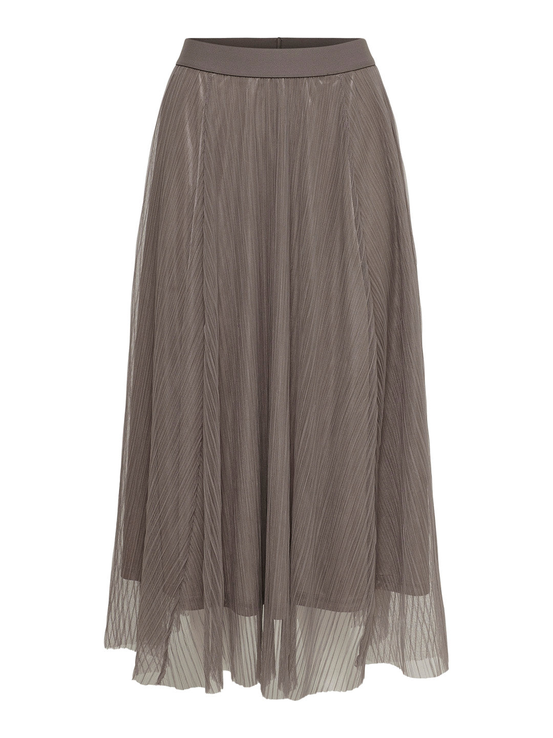 Brown Sheer Mesh Skirt