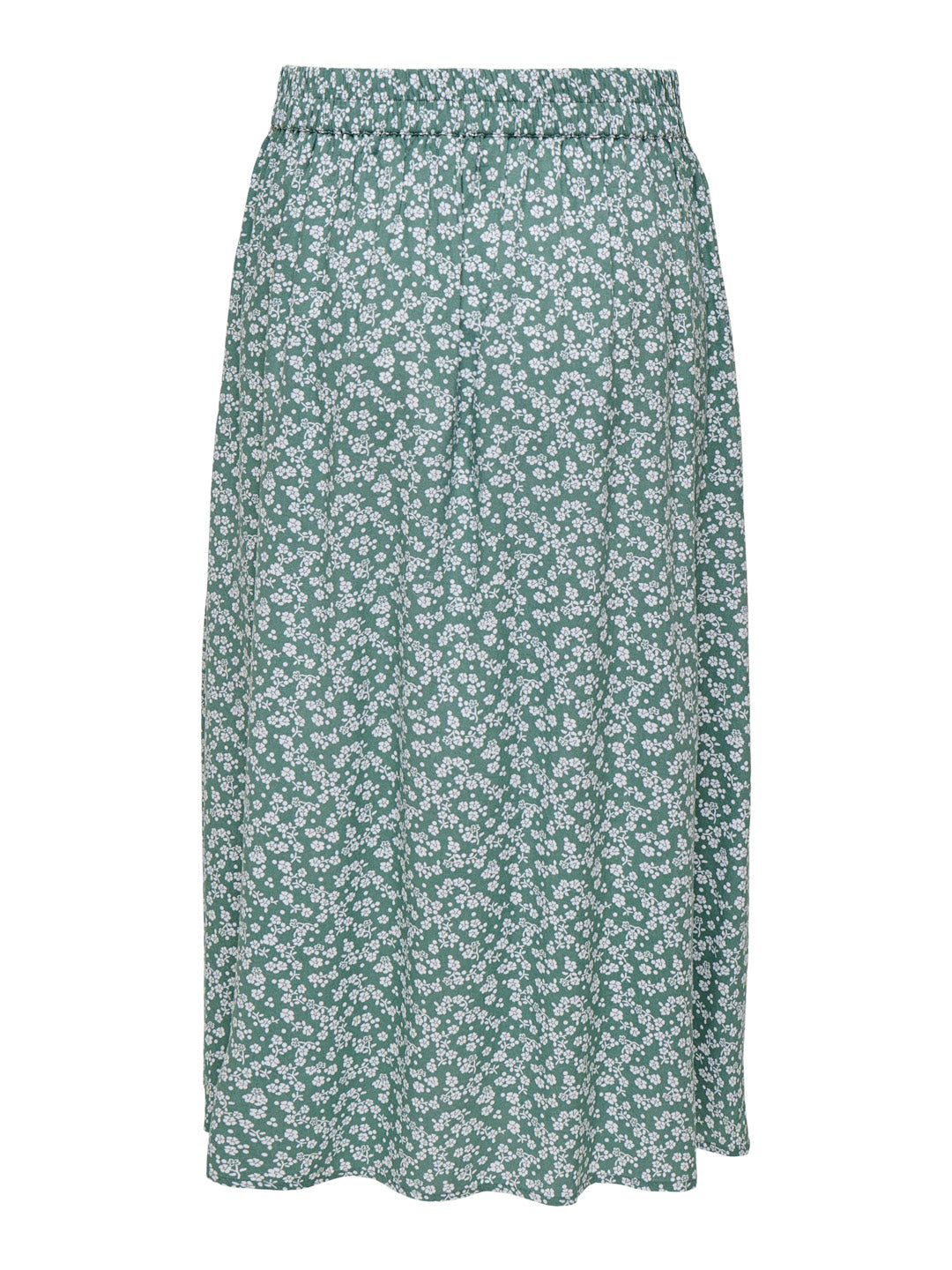 Green Floral Midi Skirt