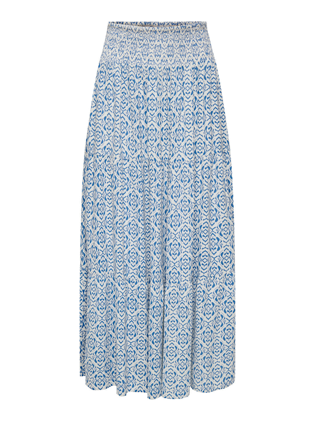 White Printed Long Skirt