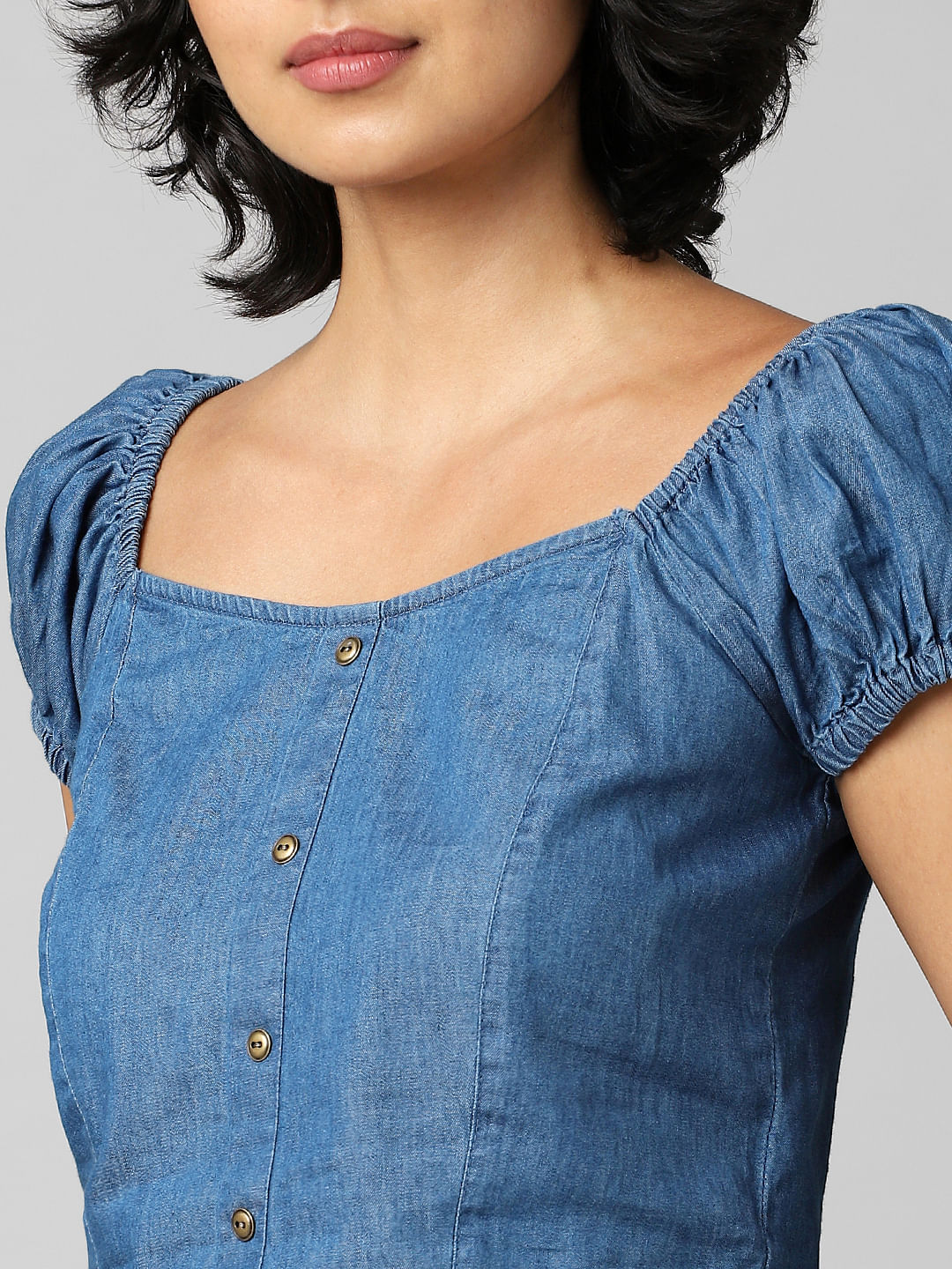 Blue Denim Top