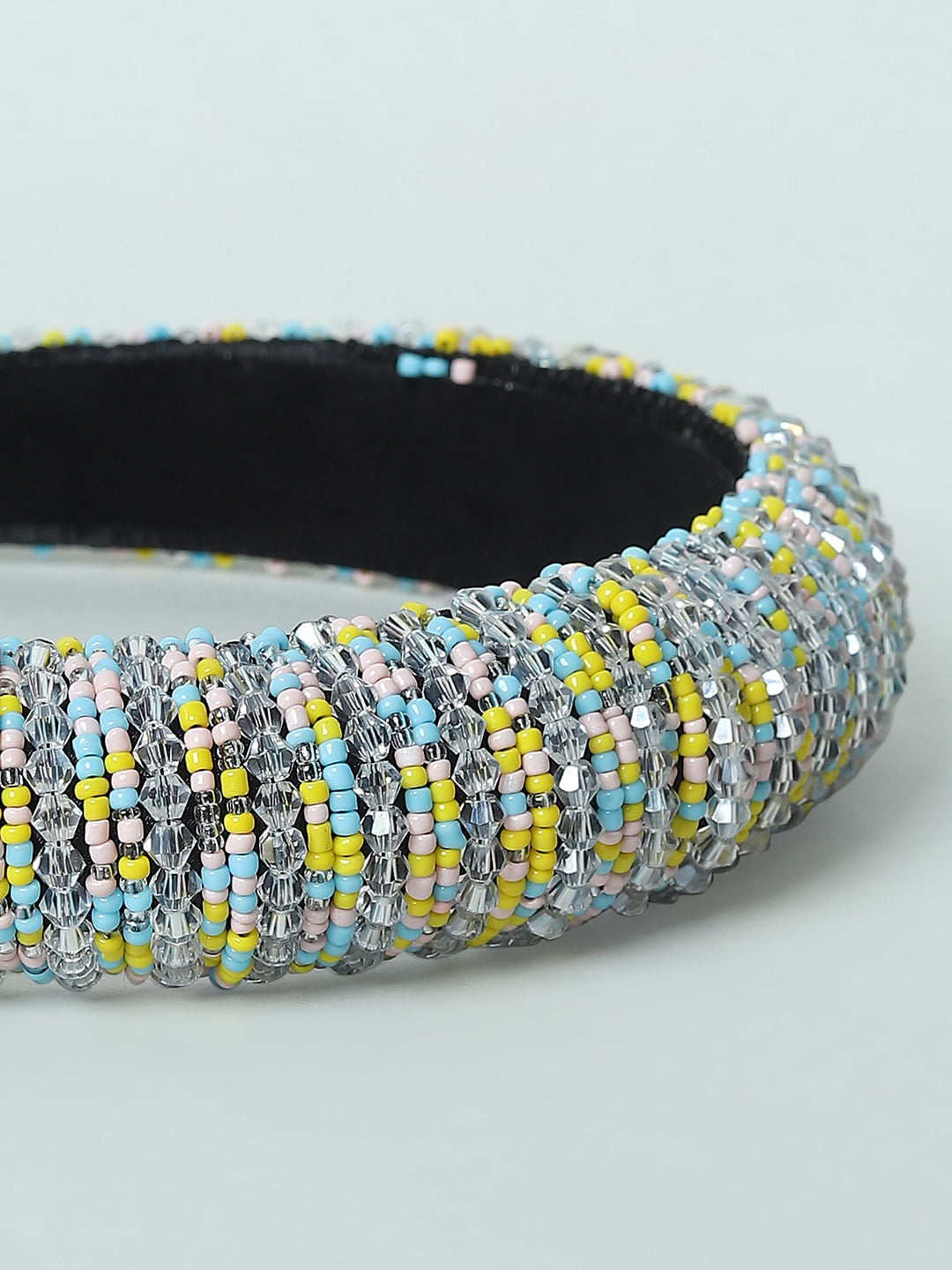 Yellow Beaded Hairband