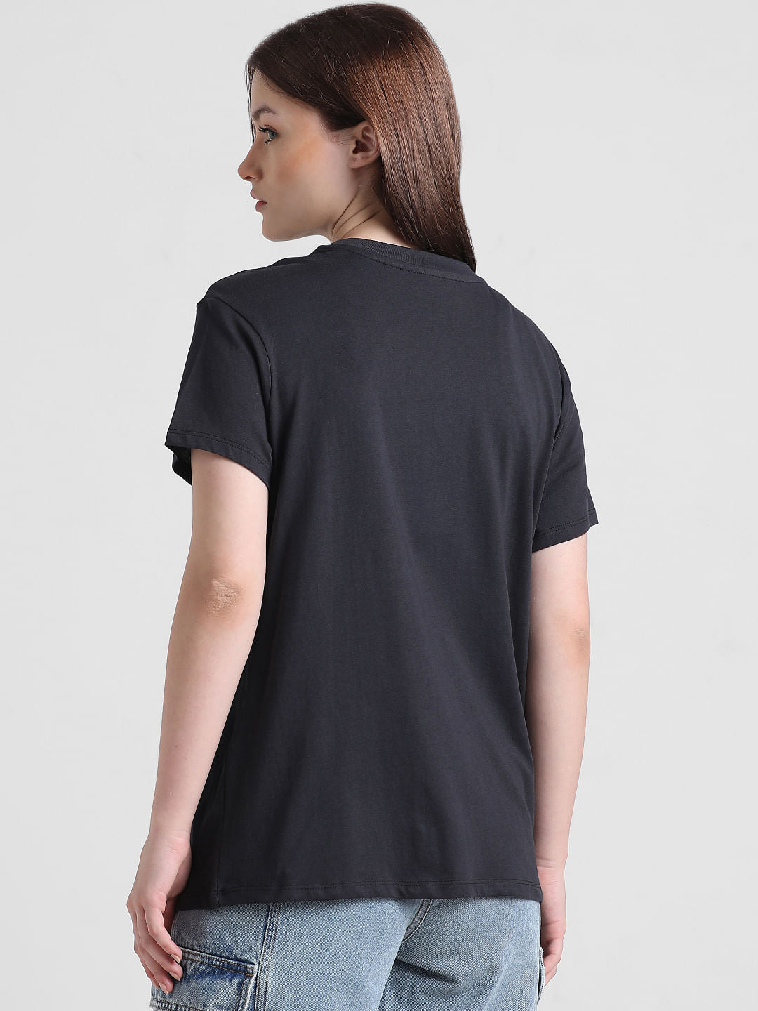 Black Graphic Print T-Shirt