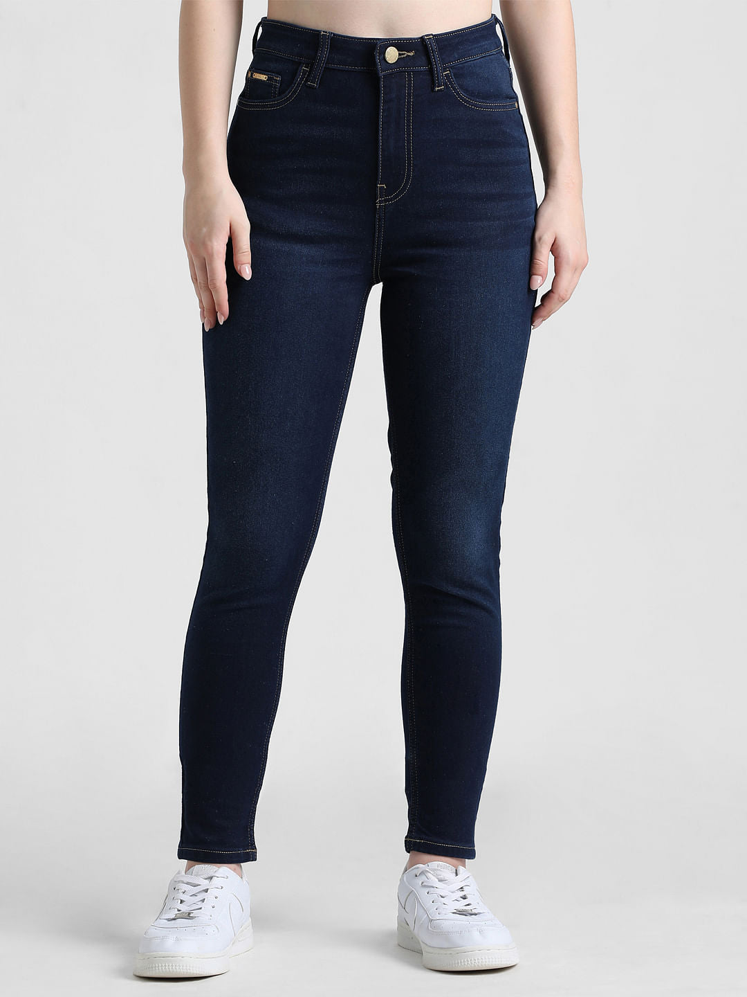 Blue High Rise Skinny Fit Jeans