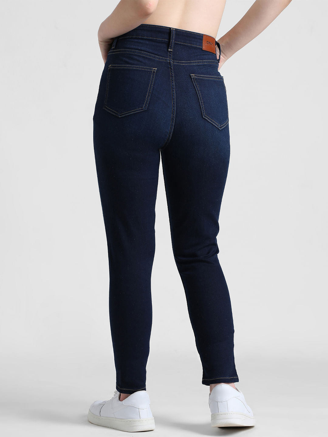 Blue High Rise Skinny Fit Jeans