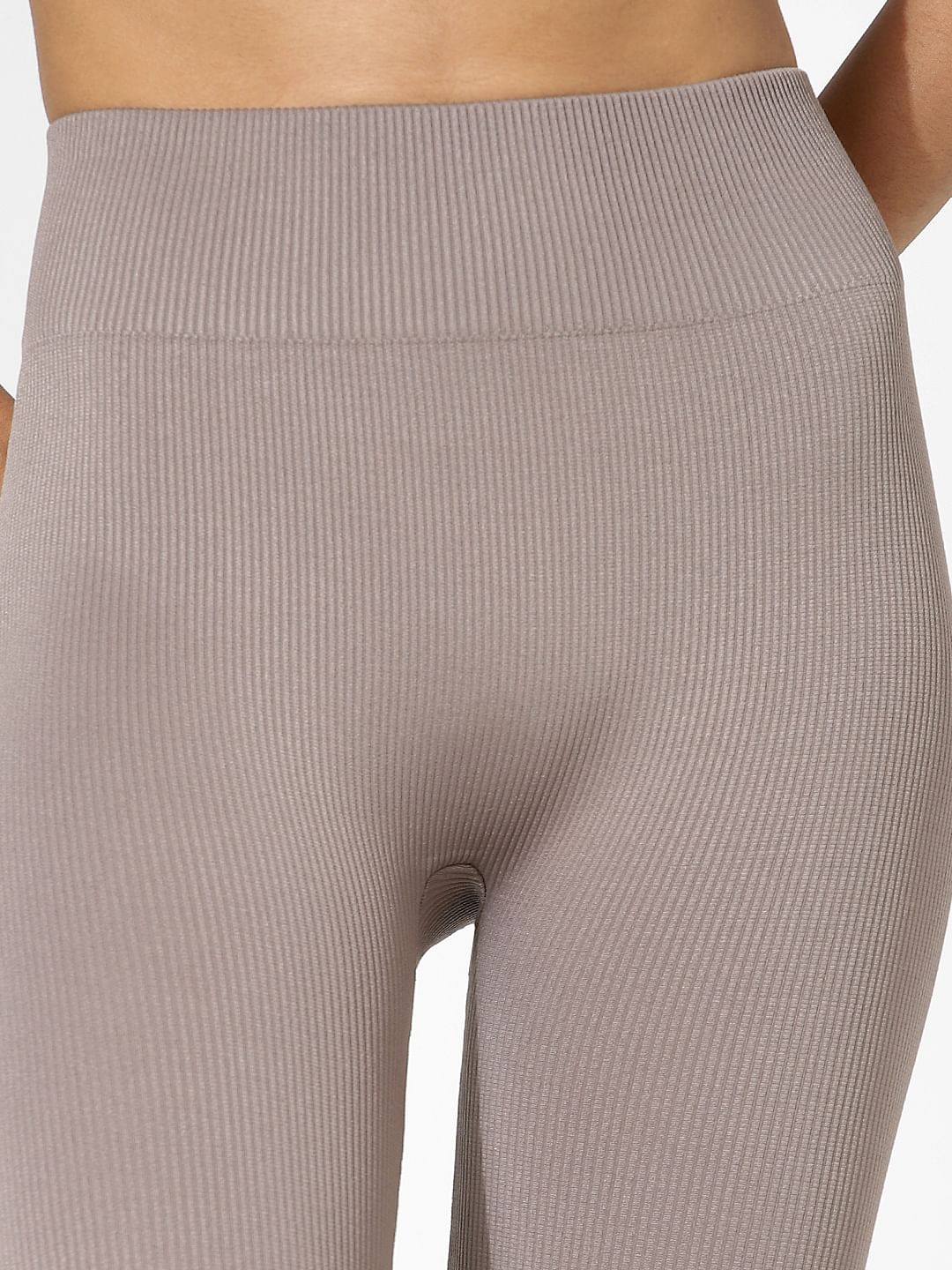 Brown High Rise Seamless Sports Tights