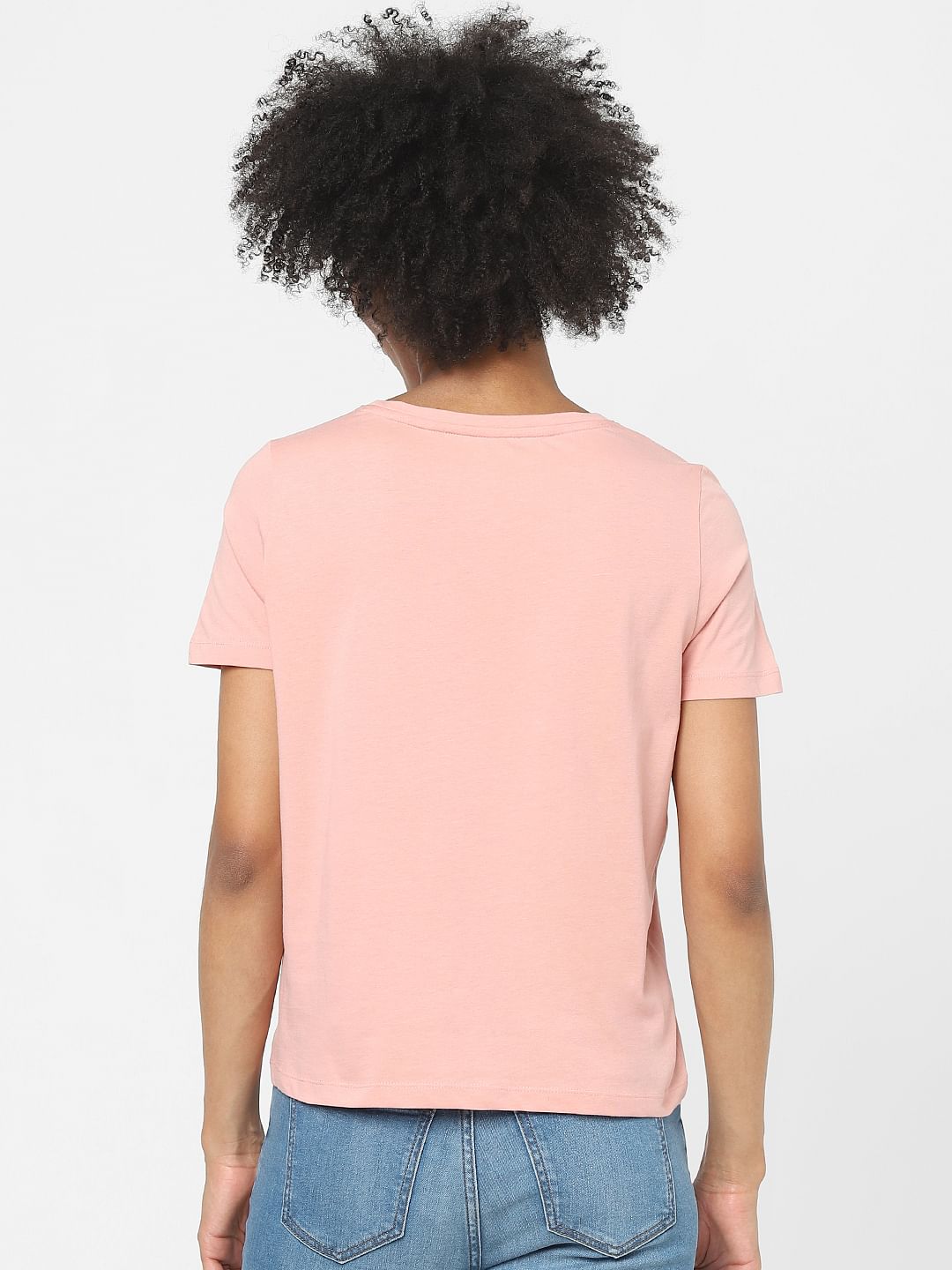 Pink Sequin Print T-Shirt
