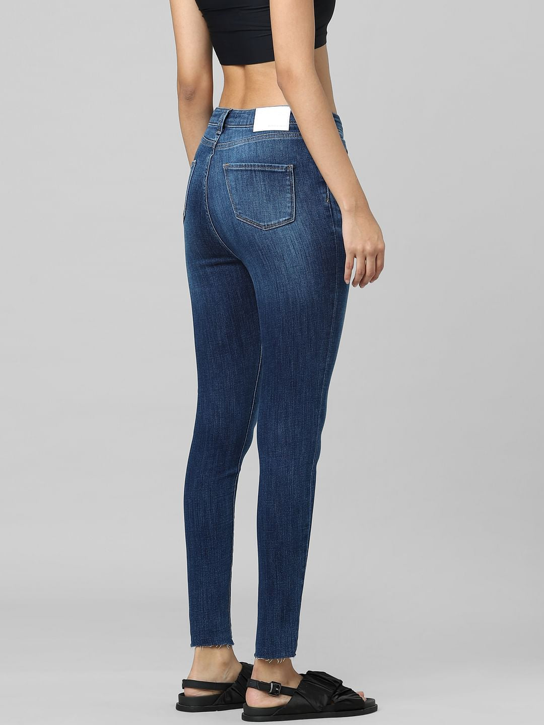 Unqiue Blue High Rise Skinny Jeans