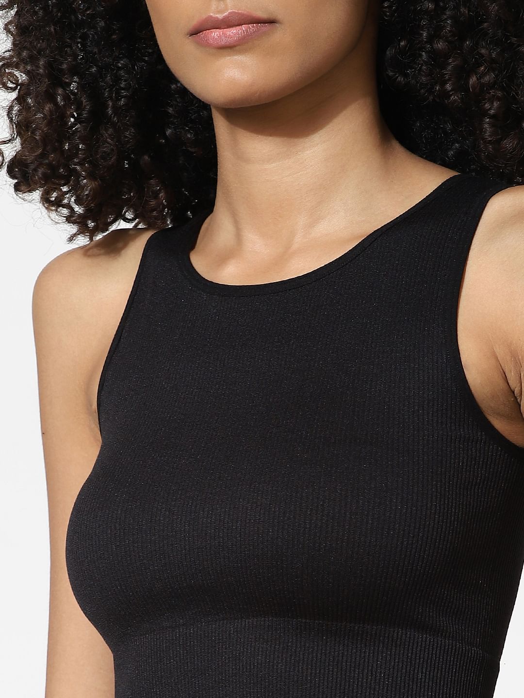 Black Seamless Co-Ord Training Top