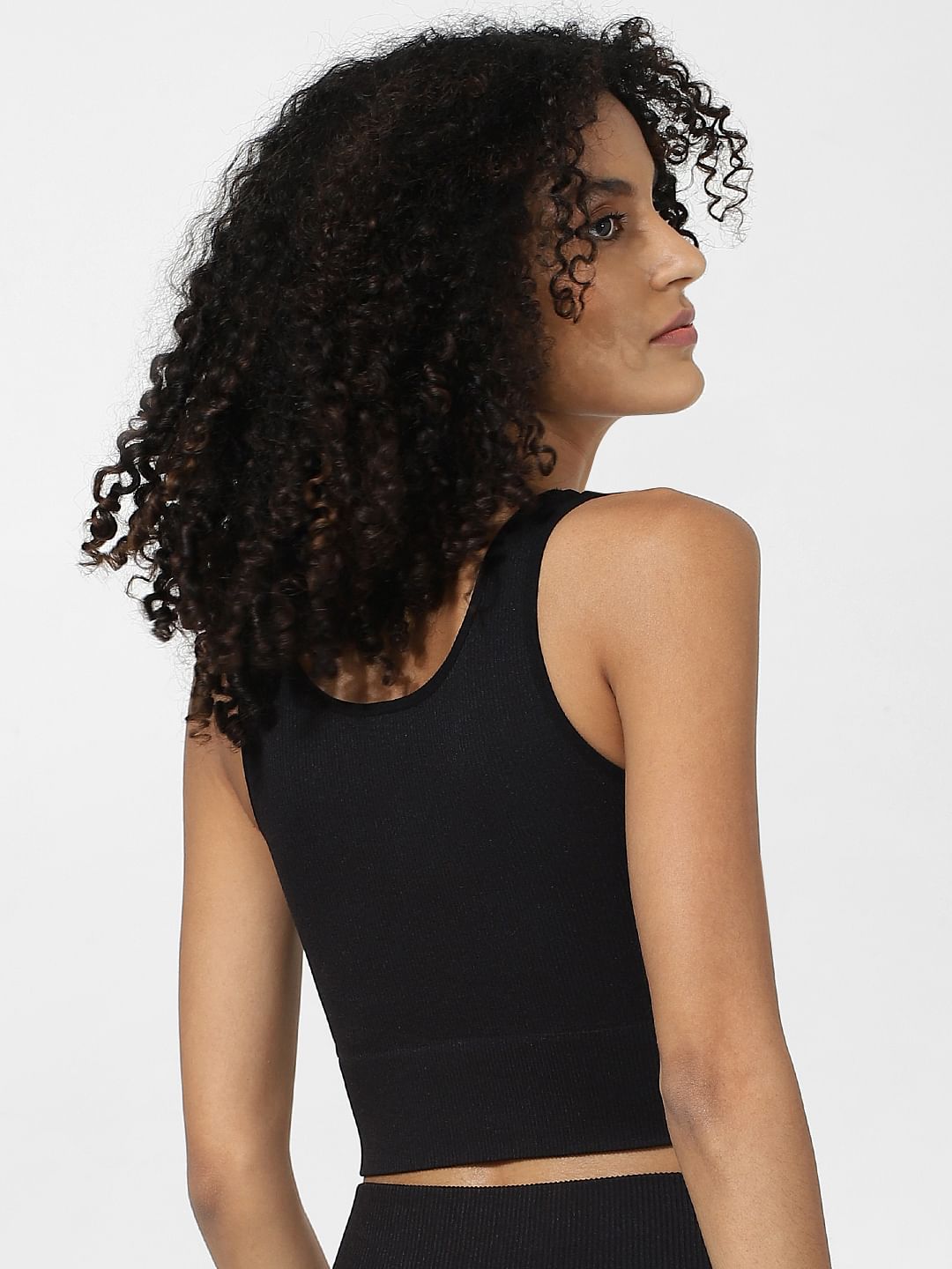 Black Seamless Co-Ord Training Top