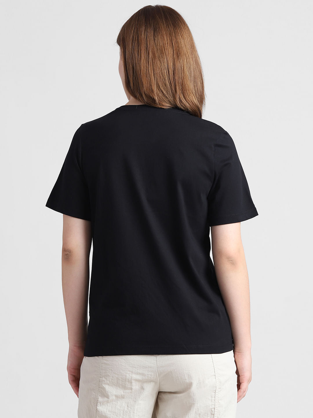 Black Sequinned T-Shirt