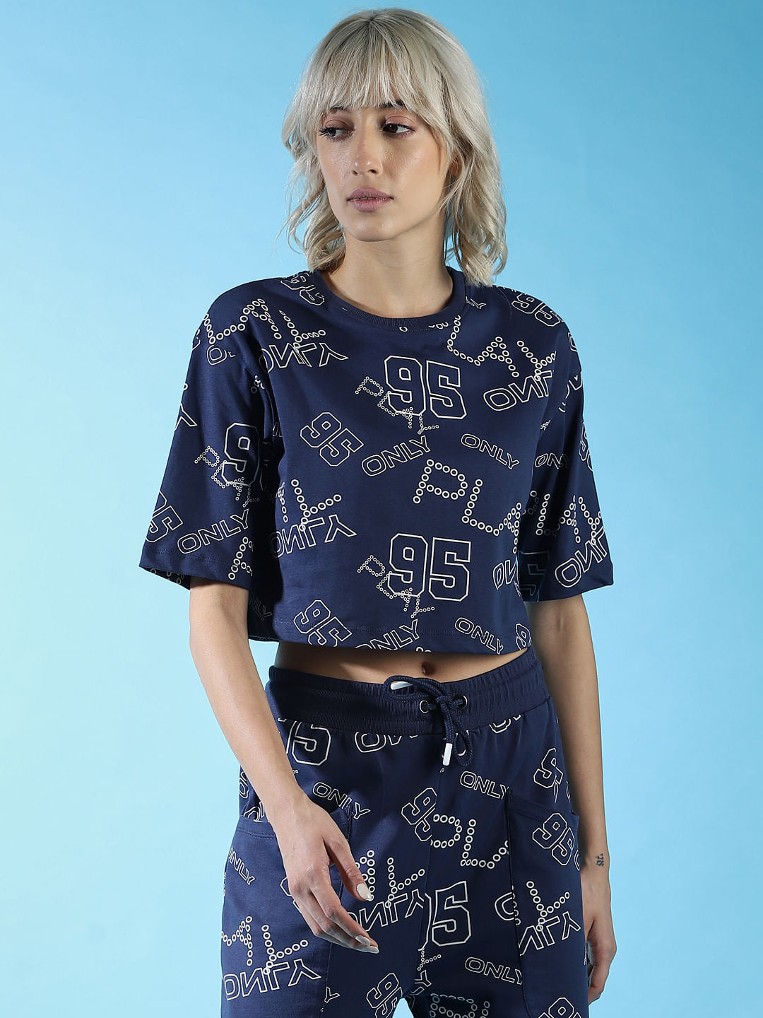 Play Blue All Over Print Co-Ord Sweatshirt