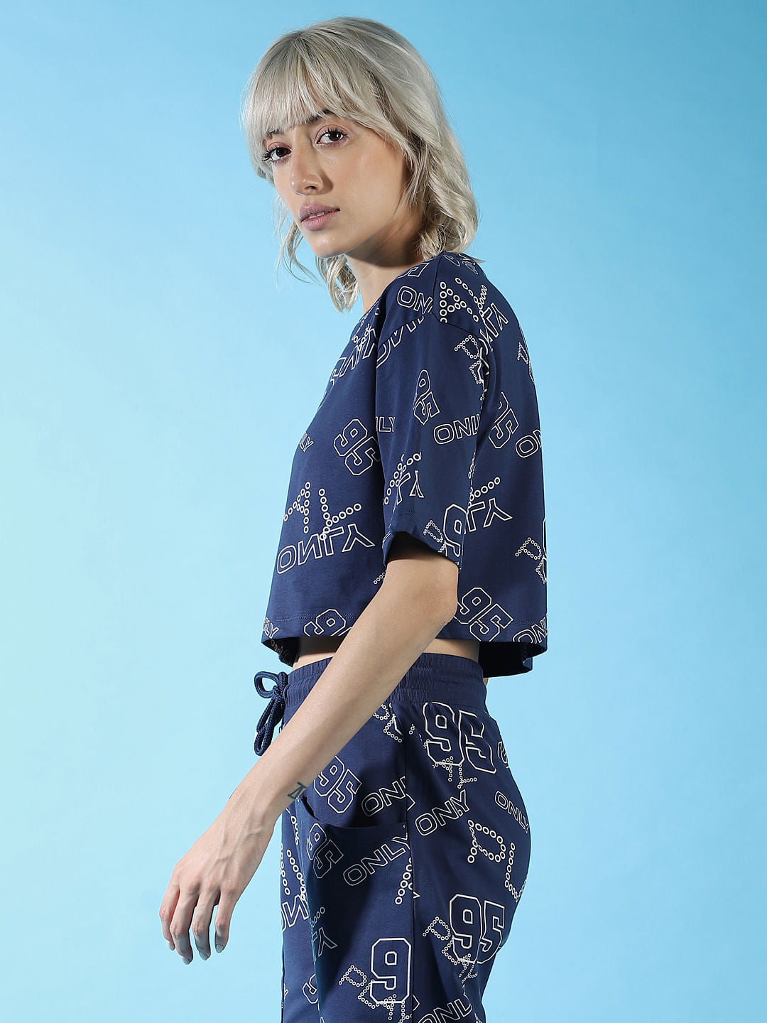 Play Blue All Over Print Co-Ord Sweatshirt