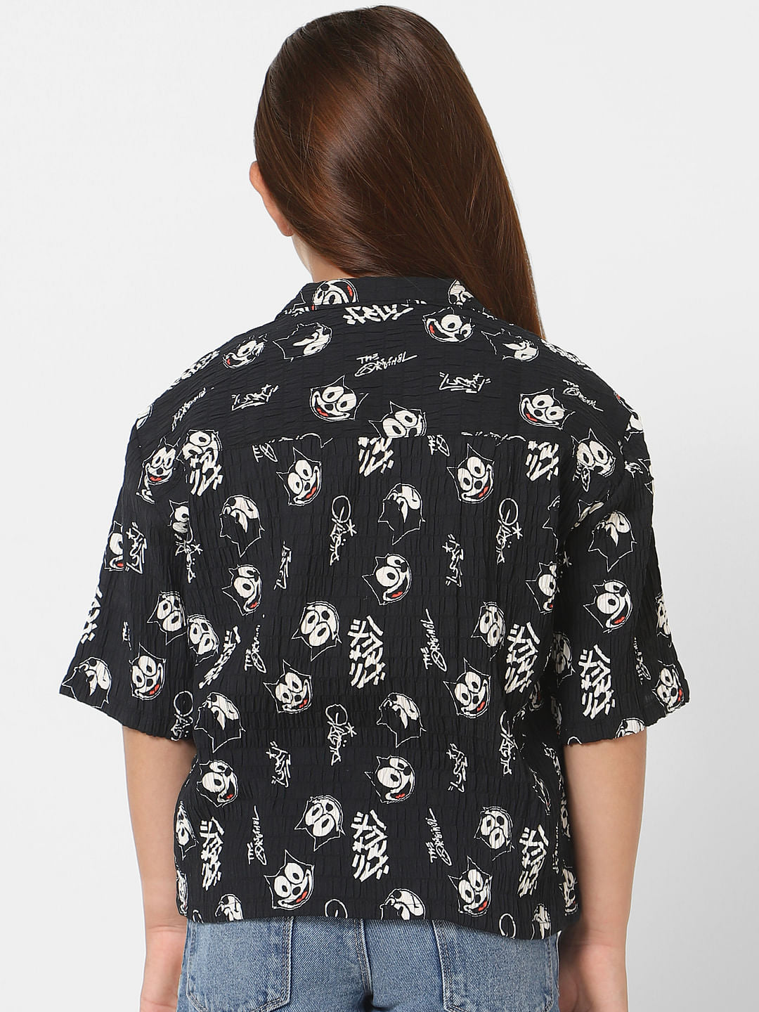 Kids Only X Felix Black Printed Shirt