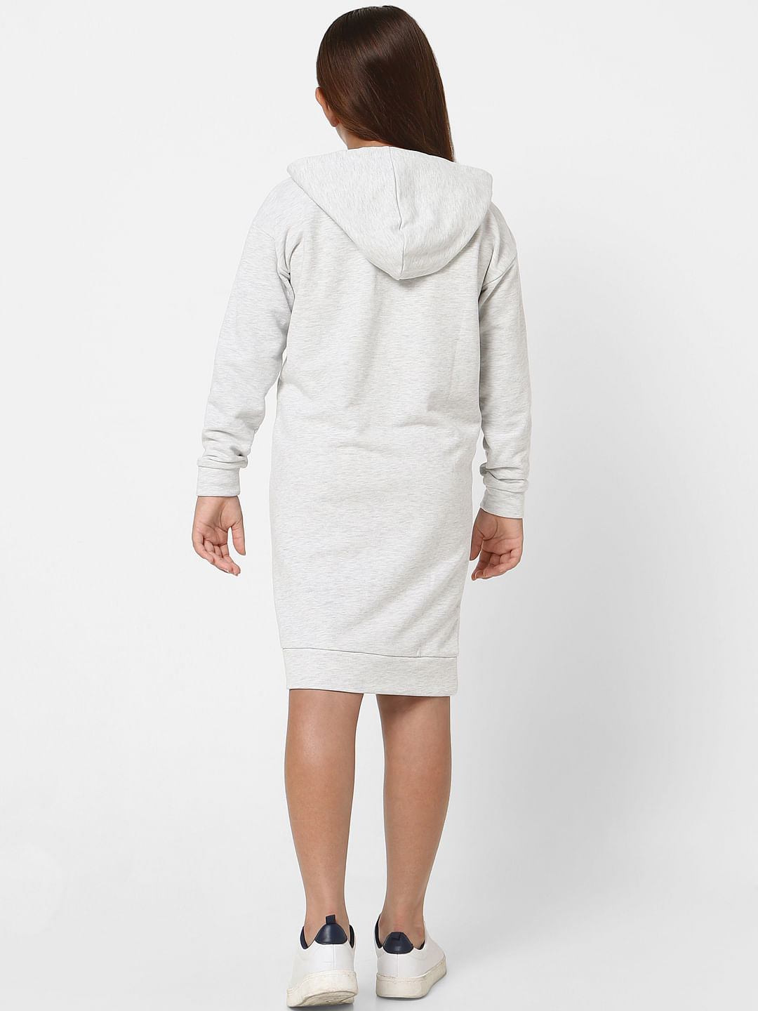 Kids Only X Felix Grey Hooded Sweatshirt Dress