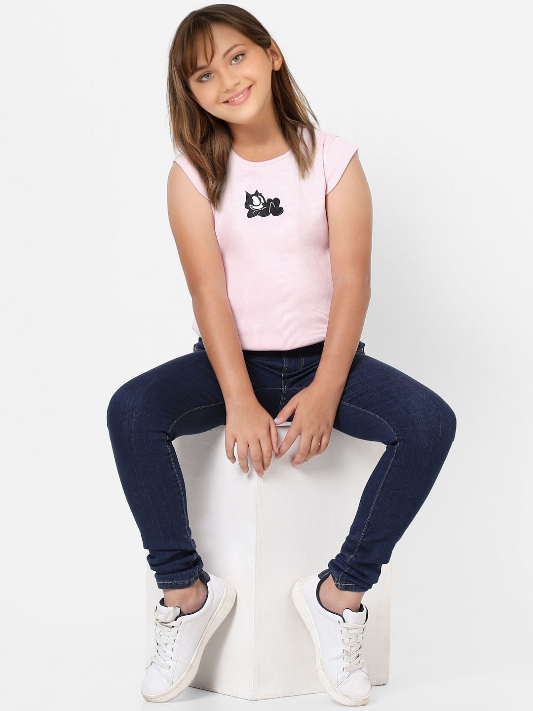 Kids Only X Felix Lilac Ribbed T-Shirt