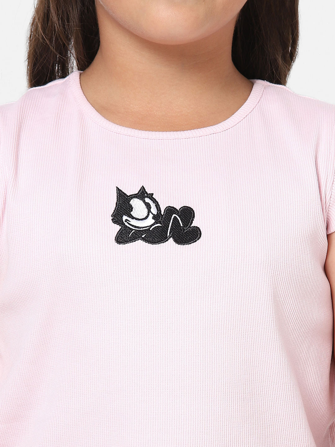 Kids Only X Felix Lilac Ribbed T-Shirt