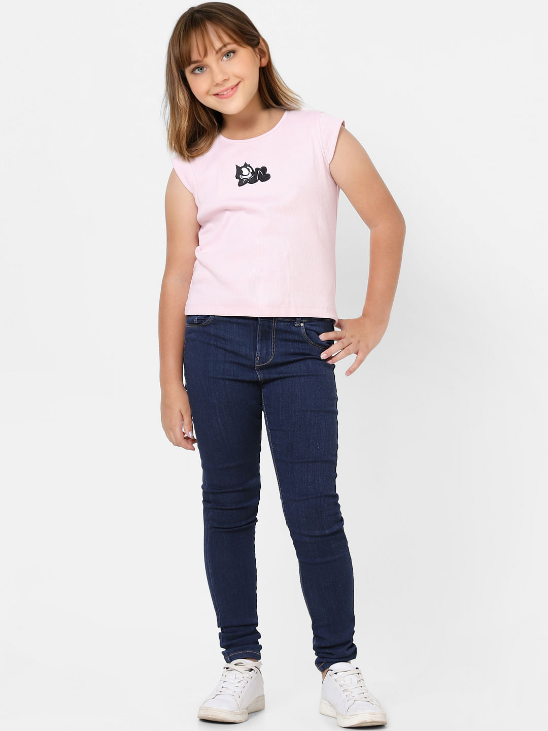 Kids Only X Felix Lilac Ribbed T-Shirt