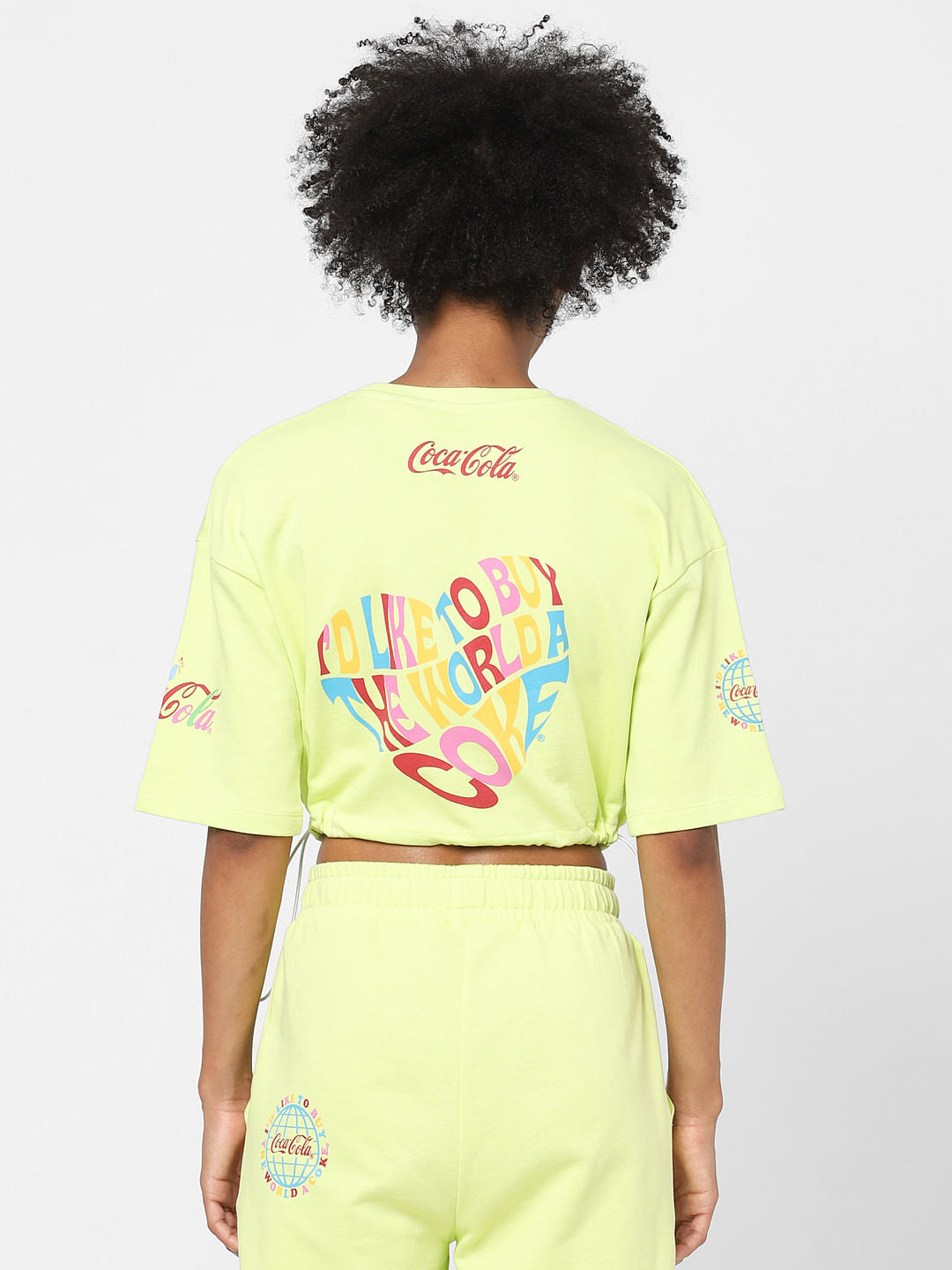 Only X Coca Cola Green Co-Ord Sweatshirt