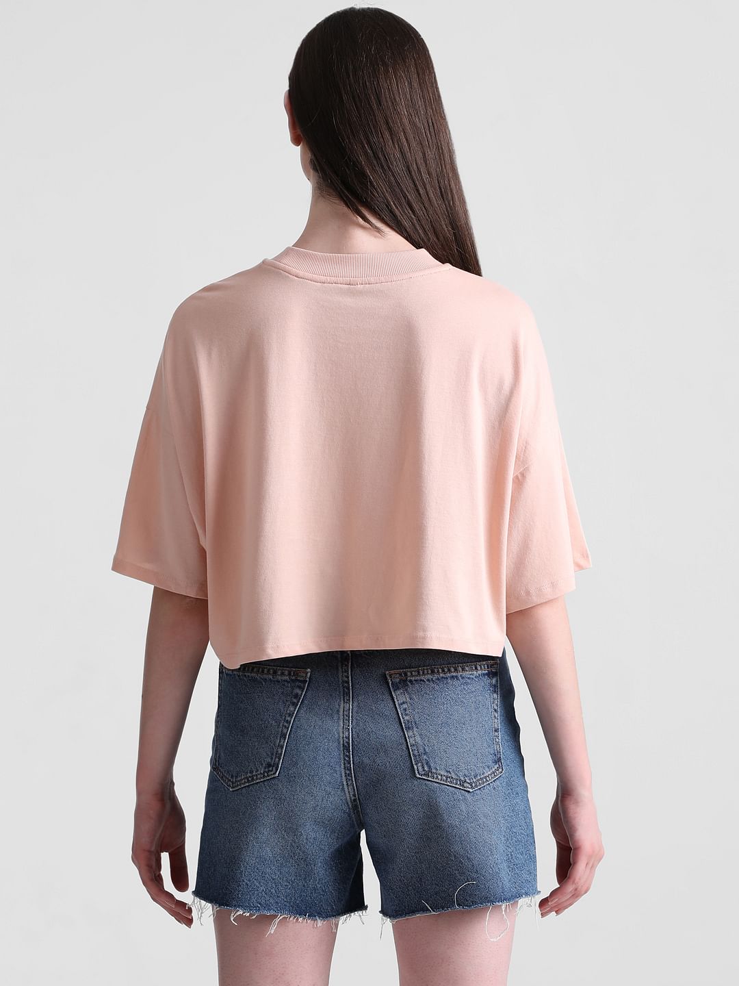 Pink Graphic Print Boxy T-Shirt