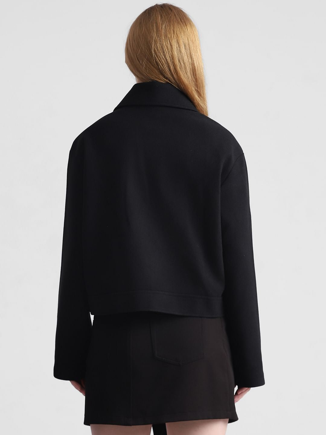 Black Short Biker Jacket