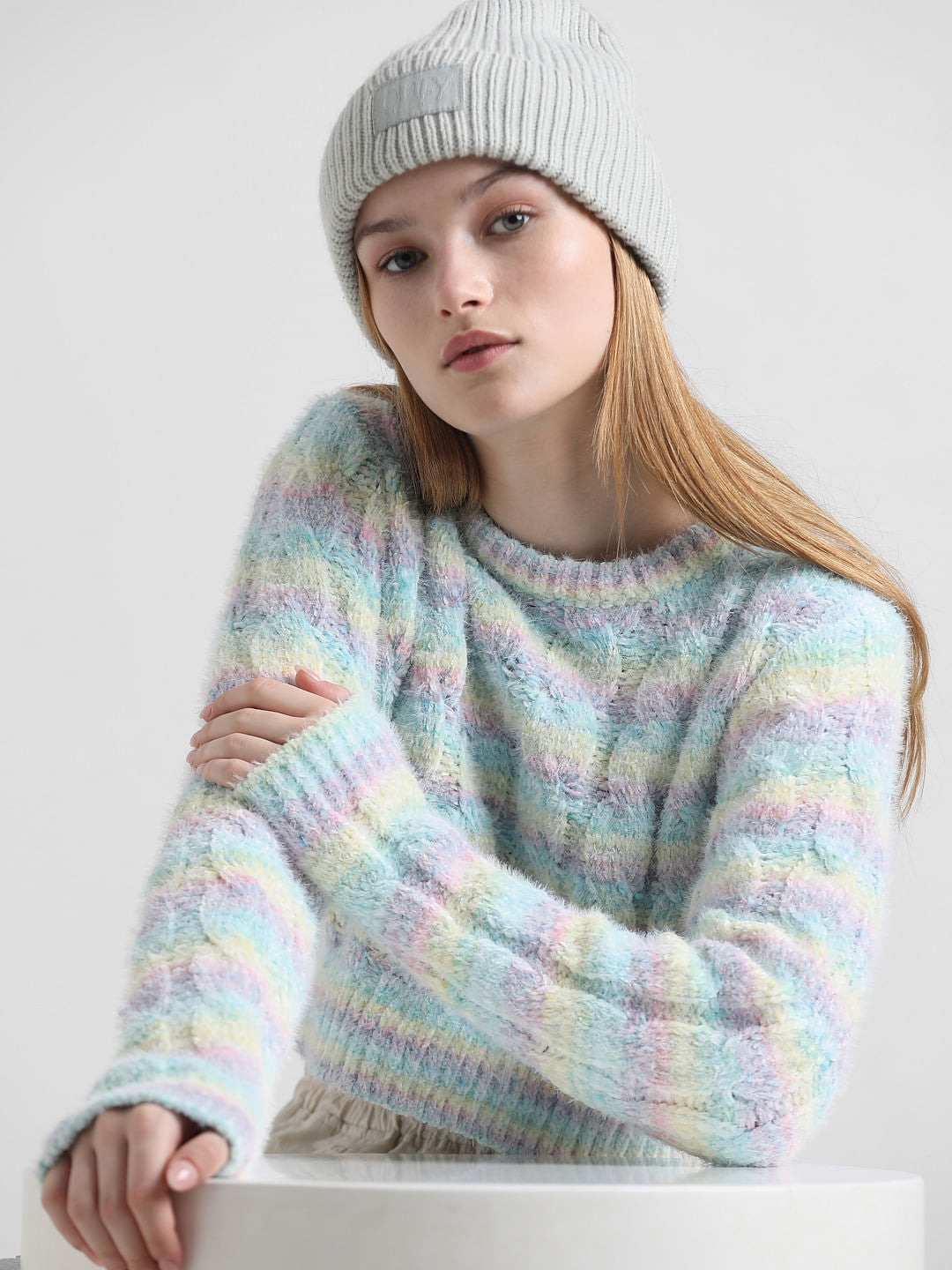 Multi-Coloured Loose Fit Pullover