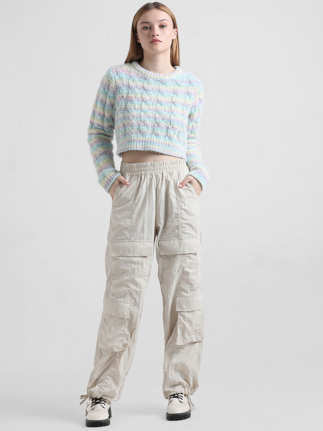 Multi-Coloured Loose Fit Pullover