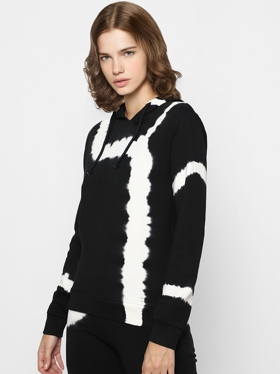 Black Tie Dye Co-Ord Sweatshirt