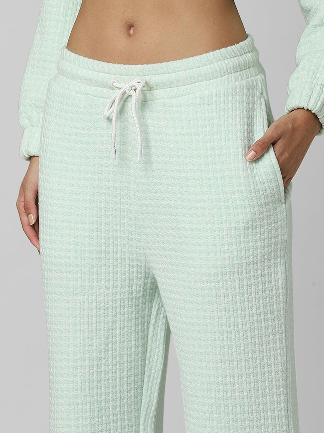 Mint Green Mid Rise Co-Ord Sweatpants