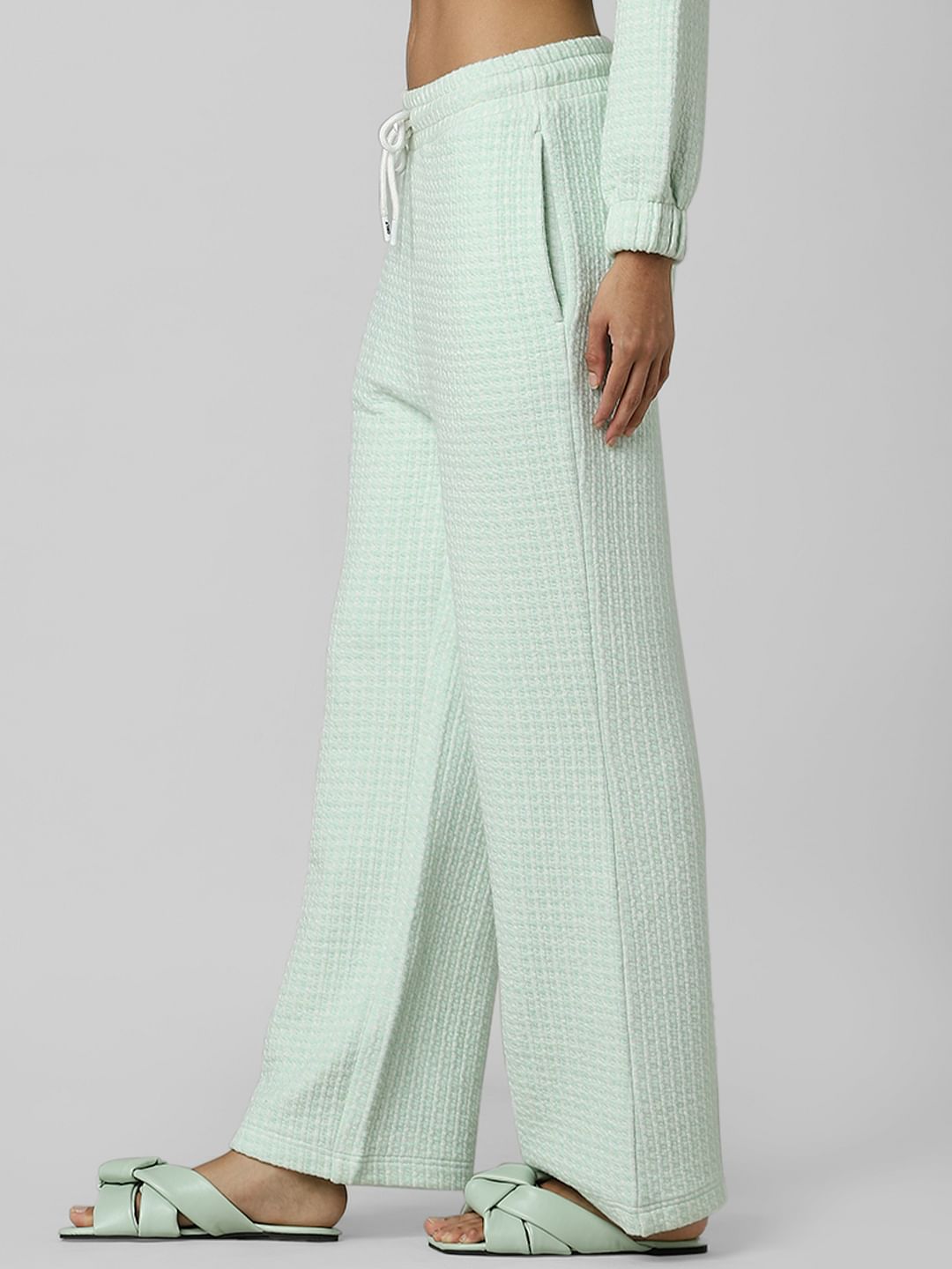 Mint Green Mid Rise Co-Ord Sweatpants
