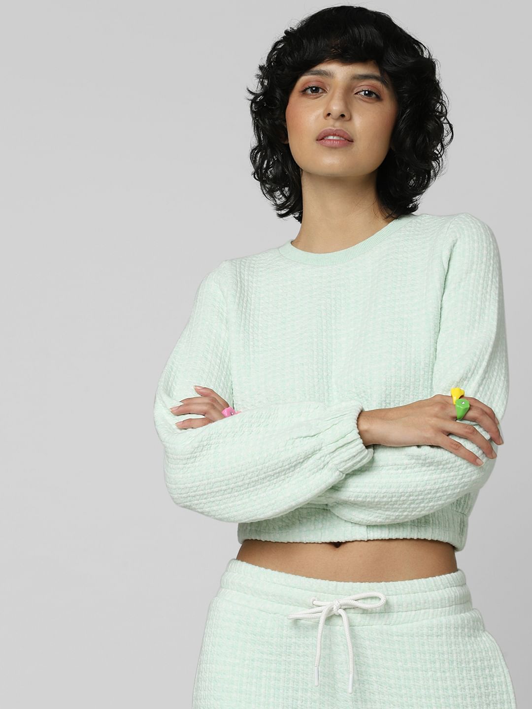Mint Green Co-Ord Sweatshirt
