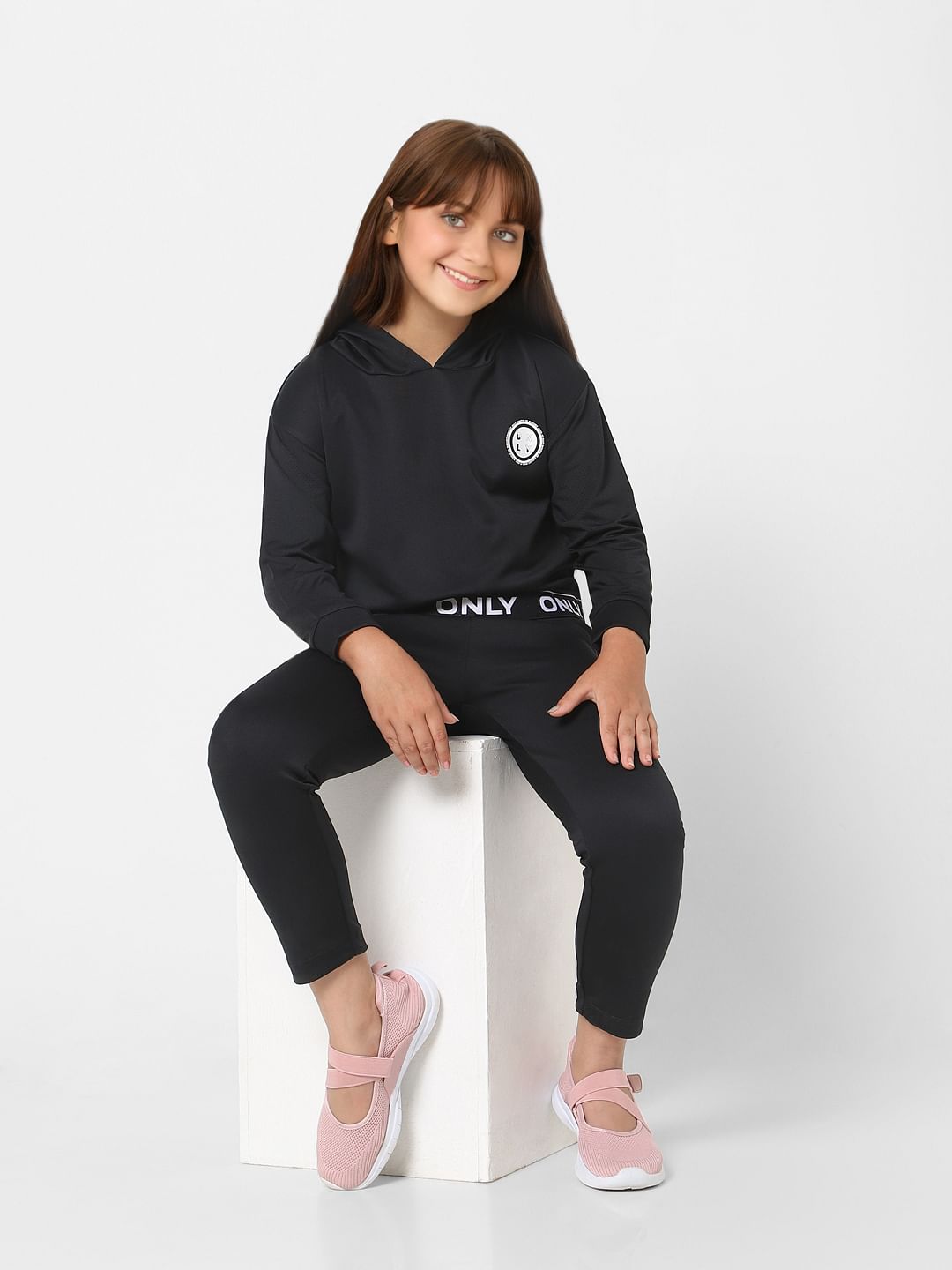 Black Hooded Co-Ord Sweatshirt