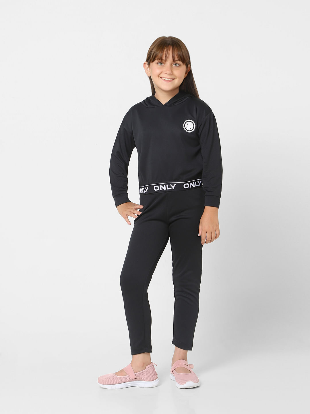 Black Hooded Co-Ord Sweatshirt