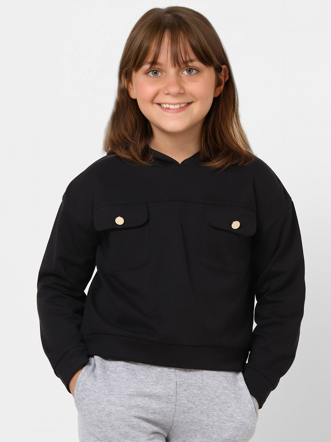 Black Hooded Sweatshirt