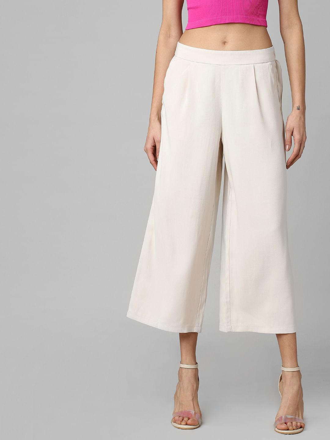 Off-White Mid Rise Culottes
