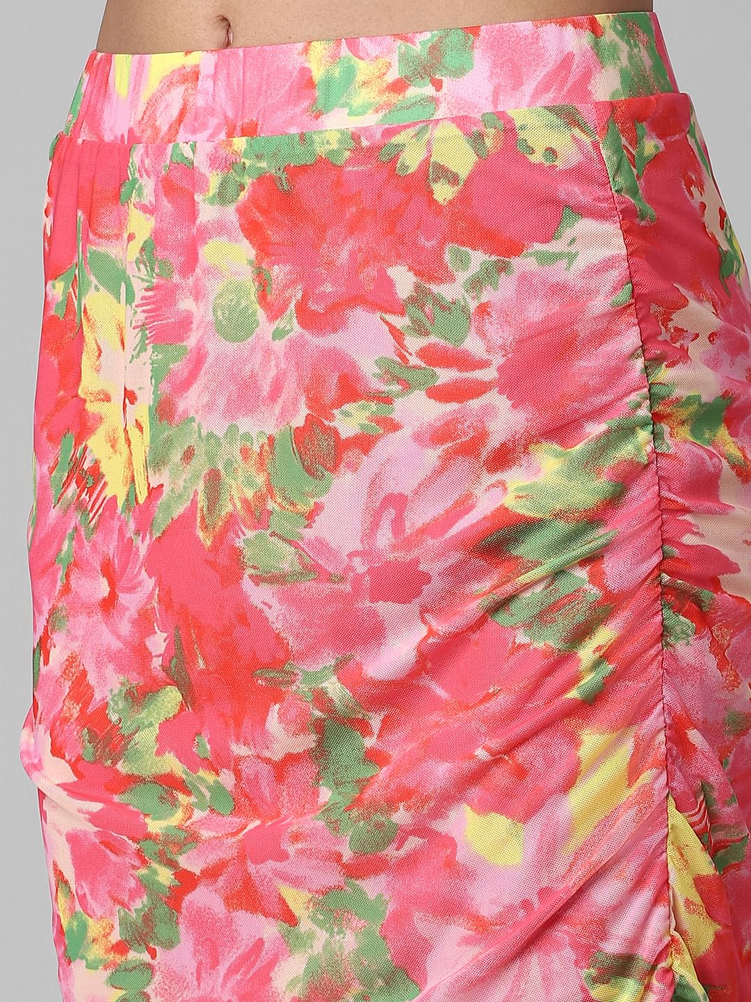 Pink Floral Mini Co-Ord Skirt