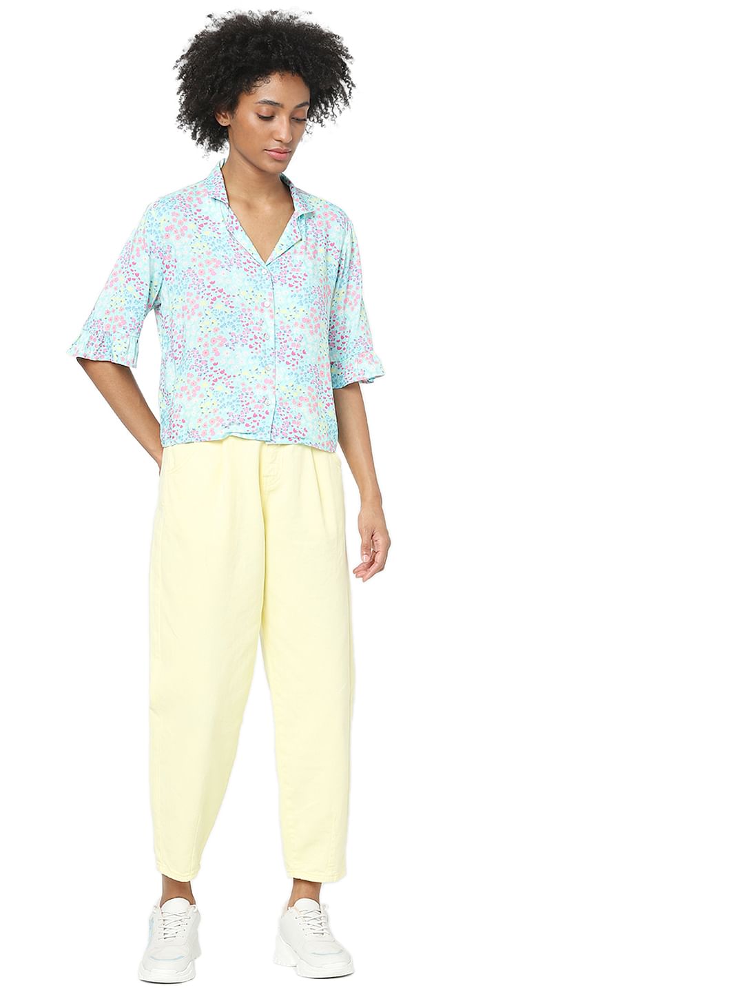 Blue Floral Resort Shirt