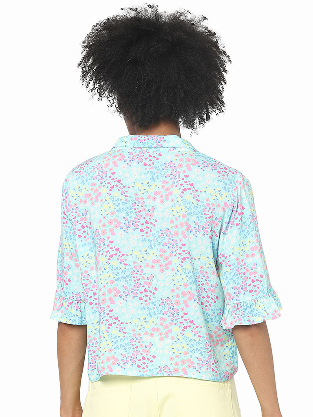 Blue Floral Resort Shirt